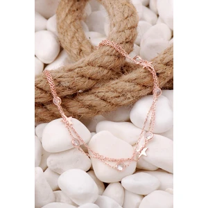 Sümer Telkari Yıldız Rose Gümüş Taşlı Gümüş Bileklik 3921