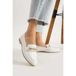 Kadın Babet Toka Detaylı Şık Anatomik Günlük Ayakkabı Rahat Taban Günlük Iş Ofis Babet