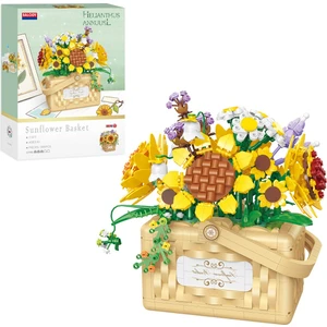 Sepet Çiçekler Serisi – Ayçiçekleri (BL21072) Mini Blok Yapı Oyuncakları Seti