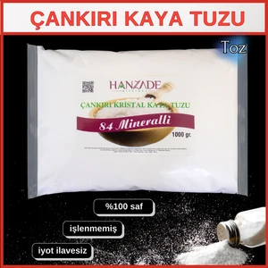 Hanzade Bitkisel 84 Mineralli Çankırı Kristal Toz Kaya Tuzu 1 Kg