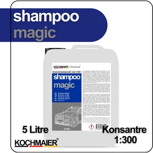 Shampoo Magic Oto Araç Cilalı Kostiksiz Ph Nötr Şampuan Kopüklü Konsantre 1:300 5 Litre/kg