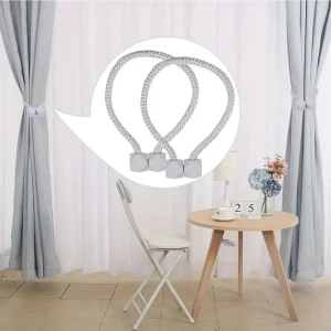 2 Adet Manyetik Perde Klipleri Iç Dekorasyon Kare Model Perde Toplayıcı Toka Perde Tutucu Aksesuarı