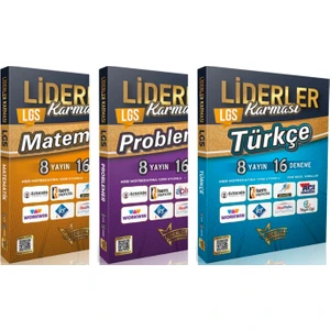 Liderler Karması Lgs Türkçe - Problemler - Matematik Denemeleri 8 Yayın 16 Deneme