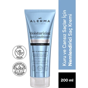 Sülfatsız Durulama Saç Kremi - Kuru Saçlar İçin Nemlendirici Vegan Formül, 200 ml, Doğal İçerik