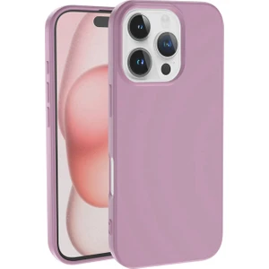 Caseworld Apple iPhone 16 Pro ile Uyumlu Kapak Içi Kadife Lansman Silikon Kılıf - Pembe