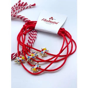 Concept Hubutu Marteniçka Hediyelik Kartlı Jelatinli Dilek ve Şans Bilekliği Seti (10 Adet 5 Set)