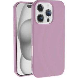 Caseart Apple iPhone 16 Pro Max ile Uyumlu Kapak Içi Kadife Lansman Silikon Kılıf - Pembe