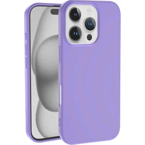 Caseart Apple iPhone 16 Pro Max ile Uyumlu Kapak Içi Kadife Lansman Silikon Kılıf - Lila