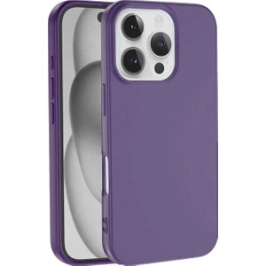 Caseart Apple iPhone 16 Pro Max ile Uyumlu Kapak Içi Kadife Lansman Silikon Kılıf - Mor