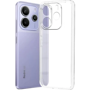 Xiaomi Redmi Note 14 4g ile Uyumlu Kılıf Şeffaf Kamera Korumalı Esnek Silikon Telefon Kılıfı Kapak