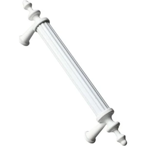 Triple Diamond 96 mm 10 Adet Beyaz Çekmece Kulpları Dolap Mobilya Kulp Sert Polimer Kulpu Vidadahil( 9.6 cm) = 96MM