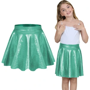 ERDEM KIDS Metalik Parlak Işıltılı Şortlu Kloş Parti, Gösteri, Etkinlik, Bayramlık, Etek