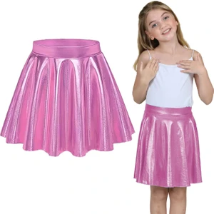 ERDEM KIDS Metalik Parlak Işıltılı Şortlu Kloş Parti, Gösteri, Etkinlik, Bayramlık, Etek