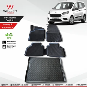Ford Courier Paspas Bagaj Havuzu 2016 2023 Arası 3D Havuzlu Wöller