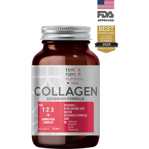 Tennen Nutrition Tip 1-2-3-5 Collagen With Amino Acid Complex, Vitamin C, Hyaluronik Asit, Elastin, Biotin, Selenyum, Folik Asit, Bakır, Vitamin E, Vitamin D, Vitamin B Complex İçerir