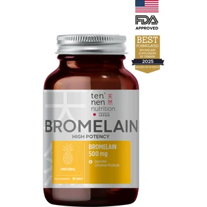Tennen Nutrition Bromelain 1000 mg - 8 Kata Kadar Daha Etkili Enzim Aktivitesi 2400 GDU/gr - Quercetin ve Krom Pikolinat ile Gelişmiş Formülasyon