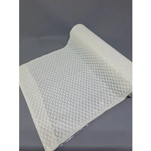 Başak Ev Tekstili Pvc Küpür Dantel Raf ve Dolap Örtüsü Runner (Beyaz)
