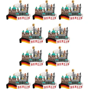 Buzdolabı Magneti - 10 Adet Berlin