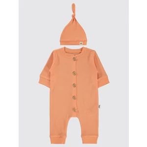 Civil Baby Bebek Patiksiz Tulum 1-6 Ay Somon