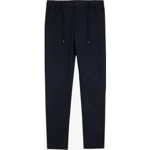Bağlamalı Bel Normal Paça Koyu Lacivert Erkek Chino Pantolon F4SM-PNT-0767