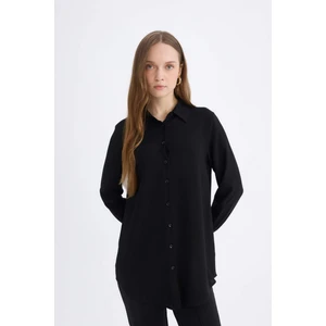 Regular Fit Basic Düz Uzun Kollu Gömlek Tunik Z3538AZ25SP