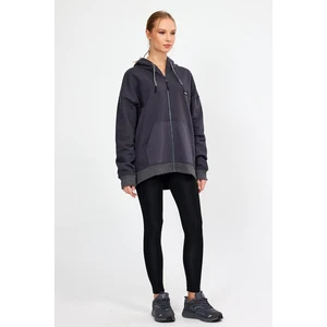 Alexander Gardi Alexandergardı Fermuarlı Kapüşonlu Oversize Sweatshirt (B22-75300)