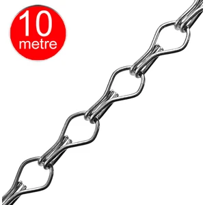 Alet Çantam Metal Zincir Ayna Avize Floresan Saksı Askı Zinciri -10 Metre