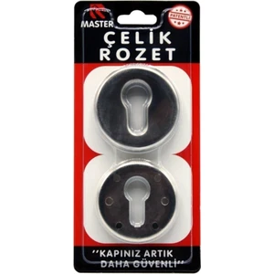 6 Vidalı Çelik Rozet Saten