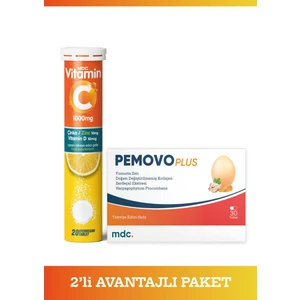 Vitamin C, Çinko, Vitamin D 20 Efervesan Tablet & Pemovo Plus