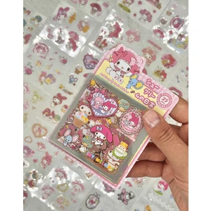 Sanrio Karakter My Melody 25 Yaprak 200 Adet Pet Sticker Set Pembe Paket/Su Geçirmez/Etiket/Çıkartma