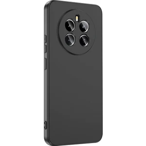 Realme 12 4g Uyumlu Kılıf Lansman Içi Kadife Silikon Siyah