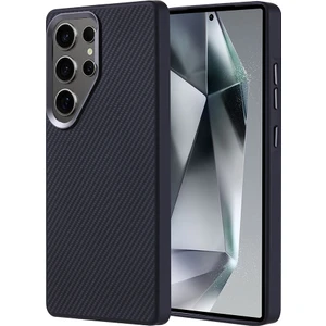 Samsung Galaxy S25 Ultra Uyumlu Kılıf Troy Magsafe Karbon Fiber Siyah