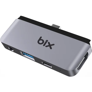 BX16HB 4in1 Type-C 4K@30Hz HDMI, USB 3.0, AUX, PD iPad, Macbook/Windows Uyumlu Çoklayıcı Adaptör