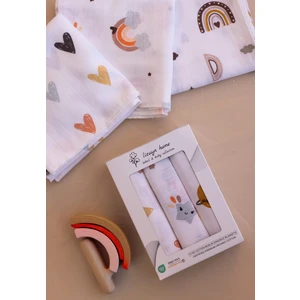 Lizayn Tekstil Çok Amaçlı Müslin Örtü & Battaniye 3'lü Set %100 Pamuk Oeko-Teks Sertifikalı 80X80 cm