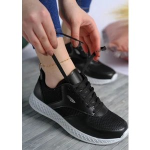 Kadın Erkek  Kalın Taban Yazlık Fileli Hafif Rahat Esnek Taban Sneaker Spor Ayakkabı