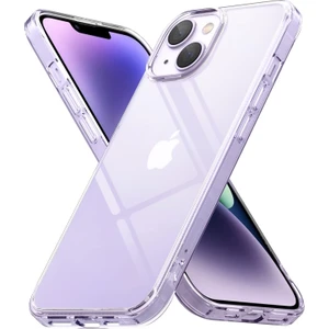 Iphone 13 ve 14 Uyumlu Kılıf Kamera Çıkıntılı Korumalı Renksiz Yumuşak Şeffaf Silikon Kapak