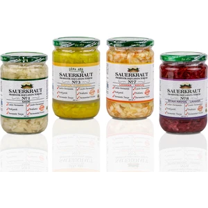 Şifa Ana 4 Adet Probiyotik Sauerkraut Turşu Çeşitleri 660 CC