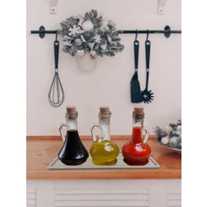 Silikon Yağdanlık Altlığı - Yağ Standı - Sabunluk Altlığı - Çok Amaçlı Organizer - Tezgah Sunum Düzenleyici 27X11 cm