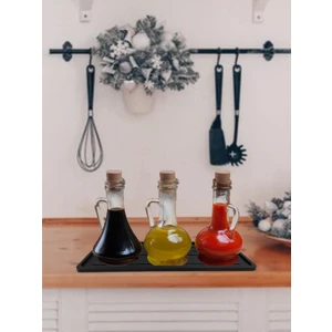 Silikon Yağdanlık Altlığı - Yağ Standı - Sabunluk Altlığı - Çok Amaçlı Organizer - Tezgah Sunum Düzenleyici 27X11 cm