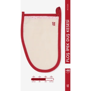 +80 Factor Kırmızı Kalın Banyo Duş Kesesi Peeling Eldiveni
