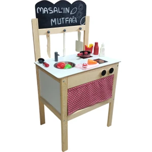 Masal Oyuncak Ahşap Mutfak Seti Eko