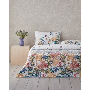 English Home Spring Awakening Pamuklu Çift Kişilik Nevresim Seti 200 x 220  cm  Yeşil – Kırmızı