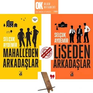 Mahalleden Arkadaşlar - Liseden Arkadaşlar - 2 Kitap Takım ( Kitap Tutucu Hediye) Selçuk Aydemir