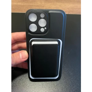 iPhone 16 Pro Max Uyumlu Premium Deri Magsafe Cüzdanlı Kartlıklı Kamera Çerçeve Standlı Kılıf