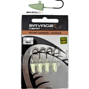 Savage Gear Lrf Micro Sandeel Jig Head Glow 4 Adet