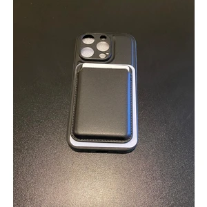 iPhone 16 Pro Uyumlu Premium Deri Magsafe Cüzdanlı Kartlıklı Kamera Çerçeve Standlı Kılıf