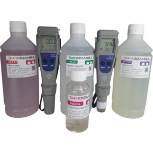 Ad-Wa Ph ve Ec Tds(12-32) Profesyonel Ölçüm Cihaz Seti 500ML Kalibrasyon Sıvıları ve 100ML Elektrod Koruma
