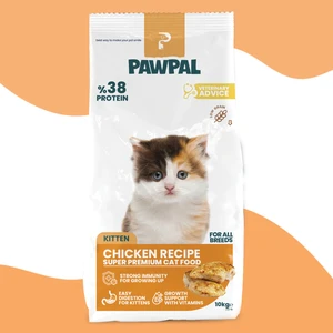 Tavuklu Süper Premium Yavru Kedi Maması 10 kg - Düşük Tahıllı