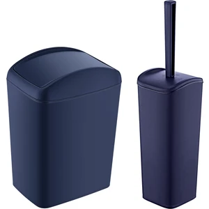 Soft Çöp Kovası ve Wc Fırçası Lacivert