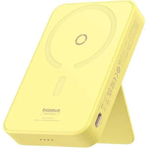 Magpro Magnetic Bracket Wireless Fast-Charging Power Bank 5000MAH 20W Lemon Yellow (With Simply Series Charging Cable Type-C To Type-C (20V/3A) 30CM White)